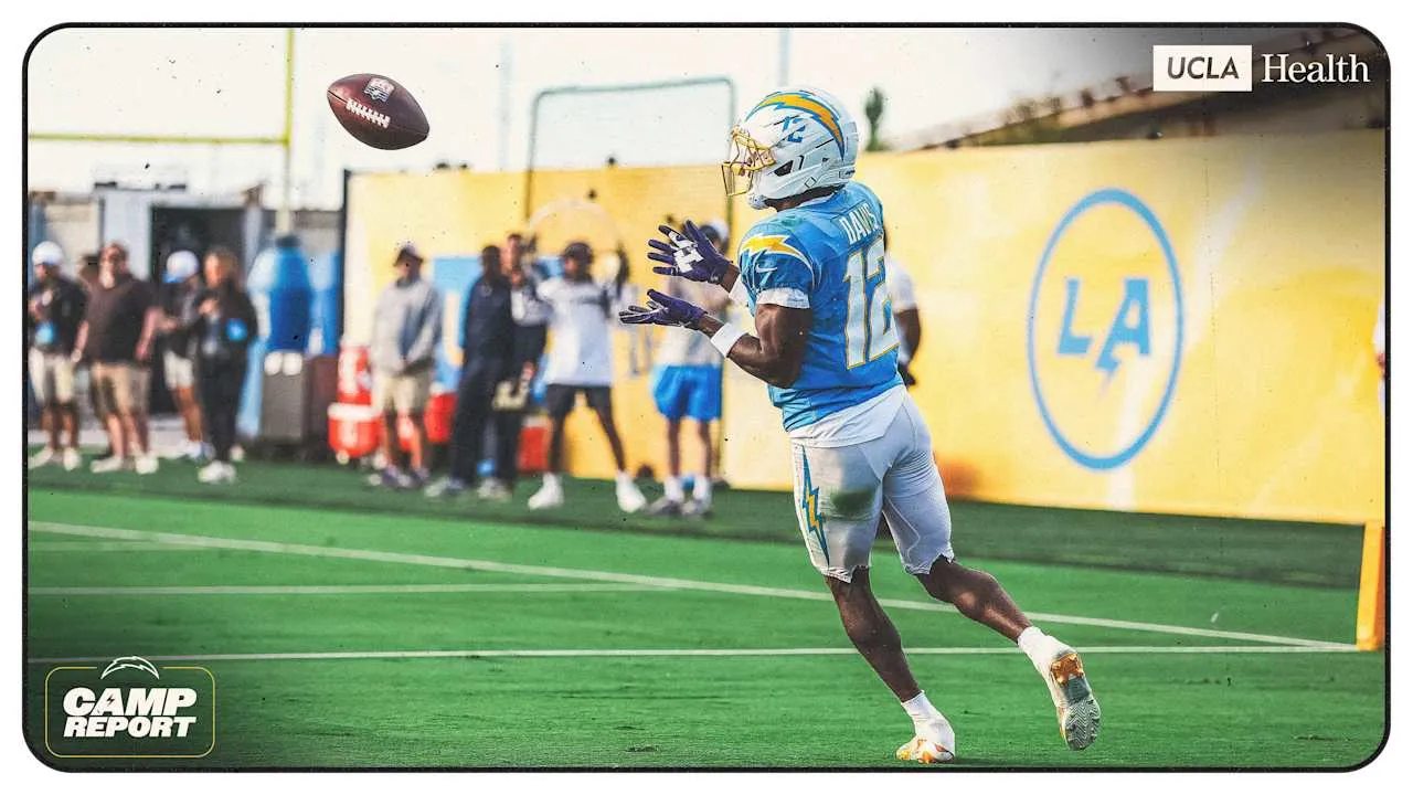 Laporan Kamp Chargers: Derius Davis Lanjutkan Peningkatan Terbaru di Wide Receiver